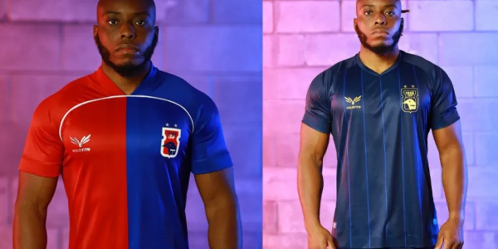 O primeiro uniforme, que será usado pela equipe na Série B de 2020, tem como novidade uma listra branca.