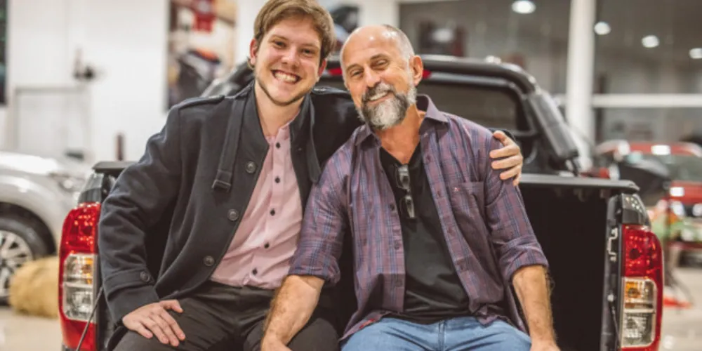 Ilton Luiz Martins e seu filho Leonardo R. Hubsch Martins