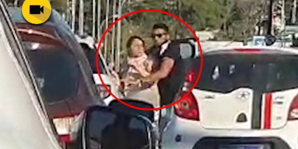 Imagem ilustrativa da imagem Vídeo mostra sequestradores usando refém como escudo