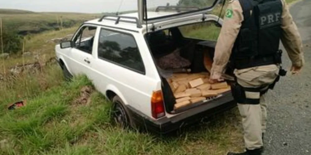Apreensão de 178 kg de maconha aconteceu em Balsa Nova.