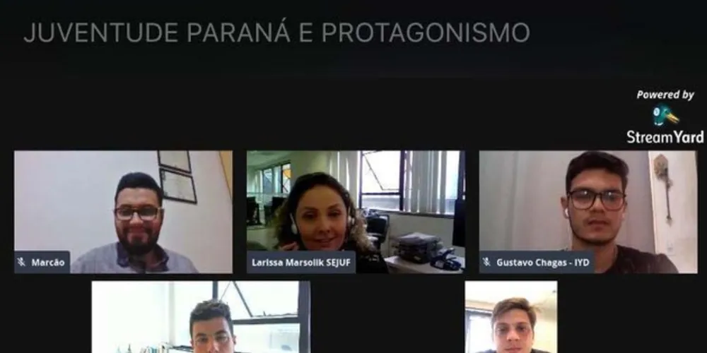 A transmissão ao vivo pela internet contou com lideranças jovens do Paraná e proporcionou o debate de variados temas relacionados ao universo jovem.