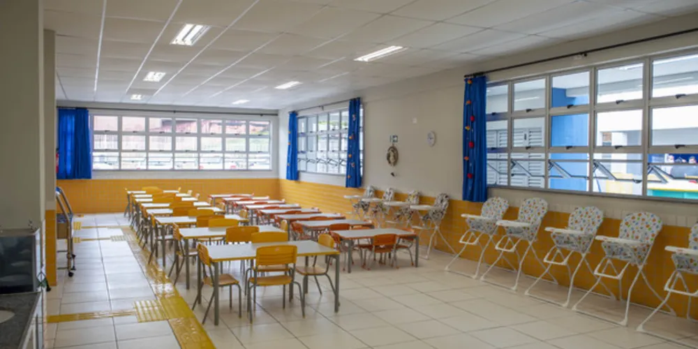 O prédio tem capacidade para atender aproximadamente 190 crianças de zero a cinco anos.