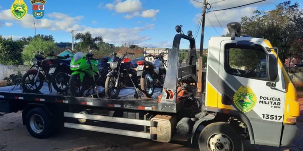 Operação Cavalo de Aço resultou na apreensão de cinco motocicletas nesta segunda