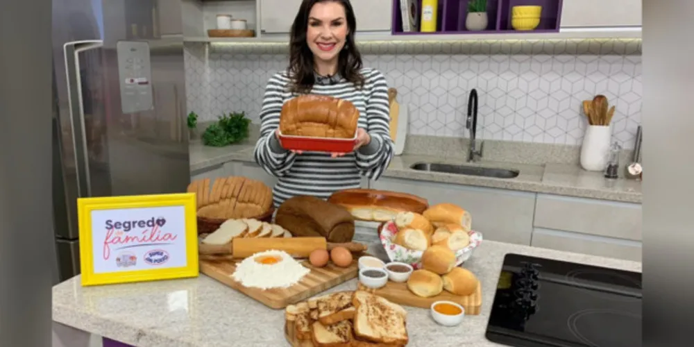 PROGRAMA DESTAQUE - O programa Destaque, que vai ao ar de segunda a sexta-feira, às 10h45, na Rede Massa/ TV Guará, filiada ao SBT no Paraná, está querendo encontrar a melhor receita de pão caseiro. O programa é apresentado por Priscila Koteski