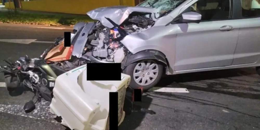 Vítima fazia entrega no bairro Mercês e foi atingido por carro em cruzamento