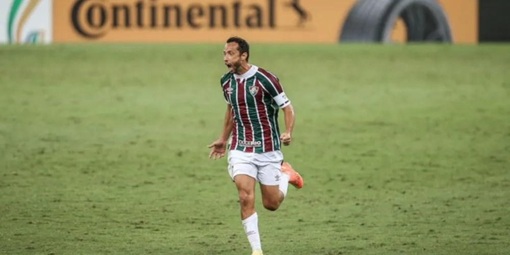 Nenê marcou os três gols da vitória tricolor sobre o Figueirense pela Copa do Brasil