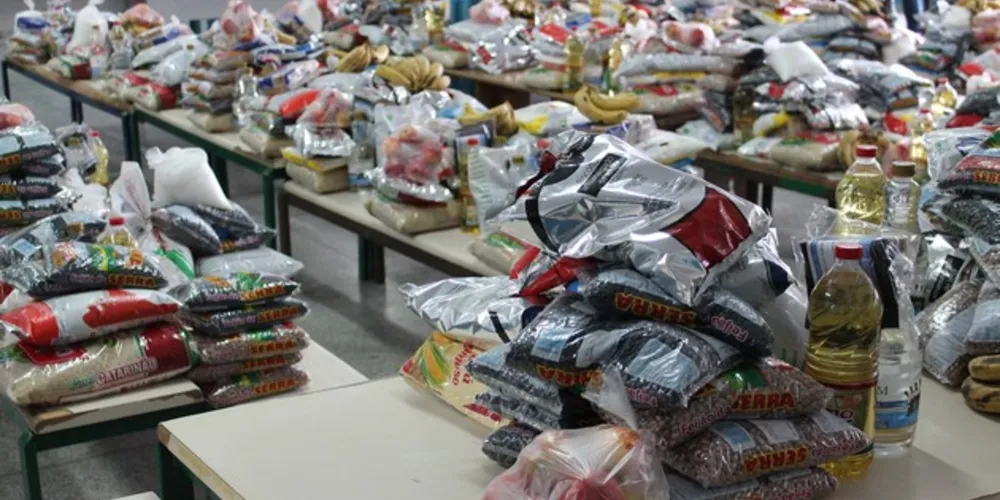 Nesta entrega, a distribuição principal será da agricultura familiar, que consiste em verduras, legumes e ovos.