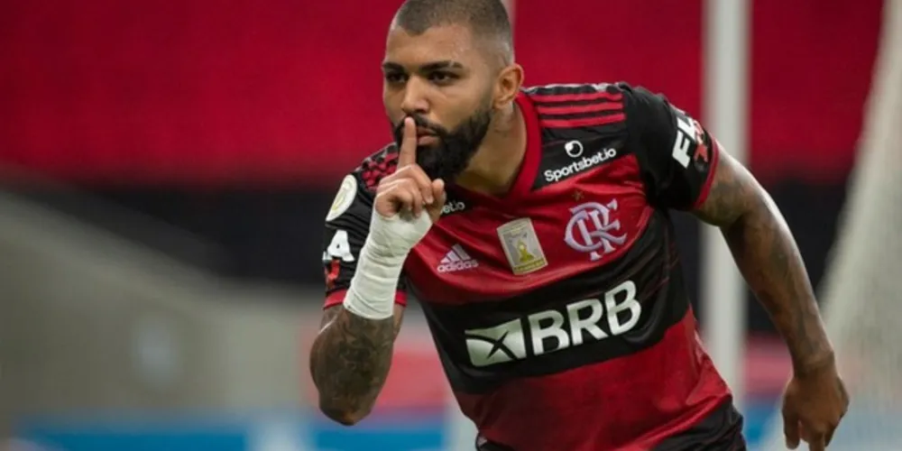 Gabriel Barbosa, aos 41 minutos da etapa final, garantiu a vitória do Flamengo em casa