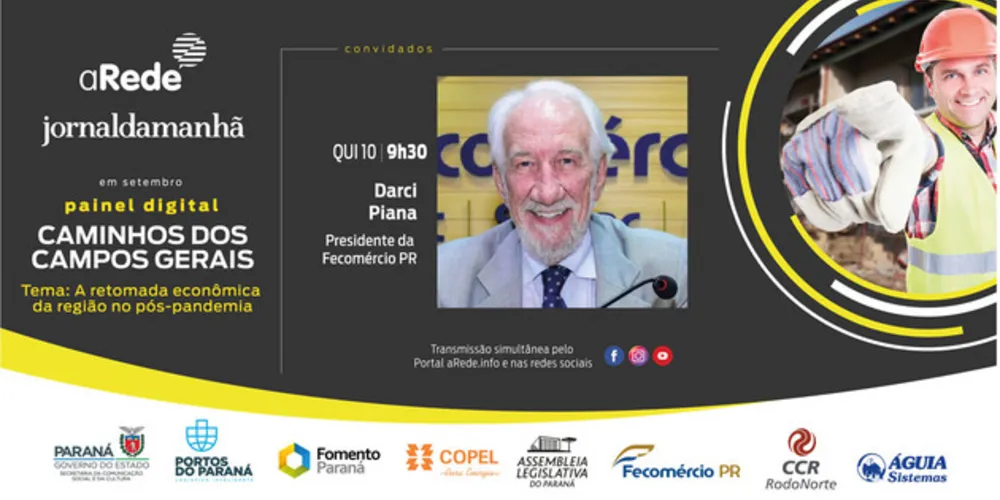 Imagem ilustrativa da imagem Painel digital recebe o presidente da Fecomércio-PR