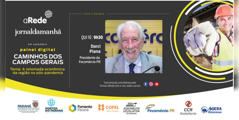 Imagem ilustrativa da imagem Painel digital recebe o presidente da Fecomércio-PR