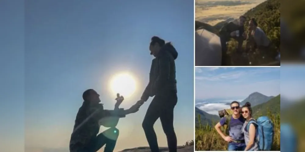 Helton e Milena vivem conto de fadas durante exploração de montanha