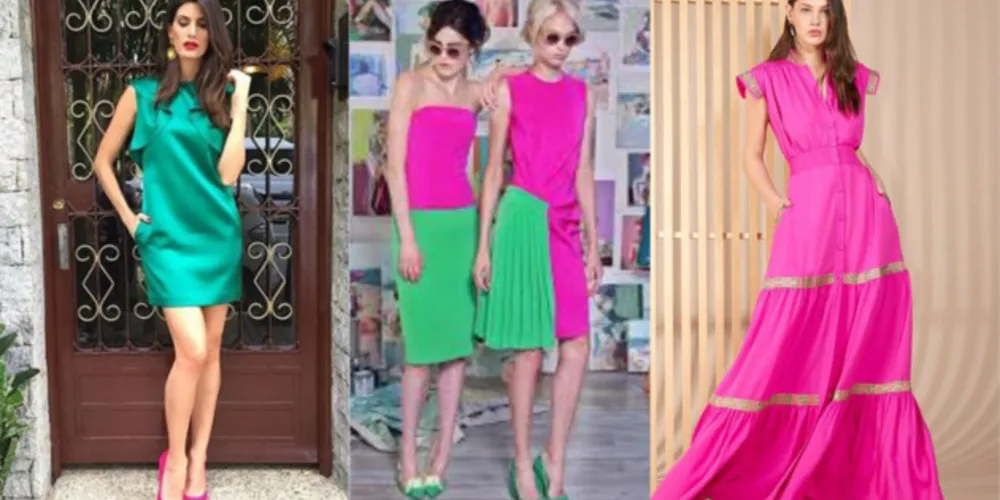 Moda: As cores garantem um efeito diferenciado ao look.