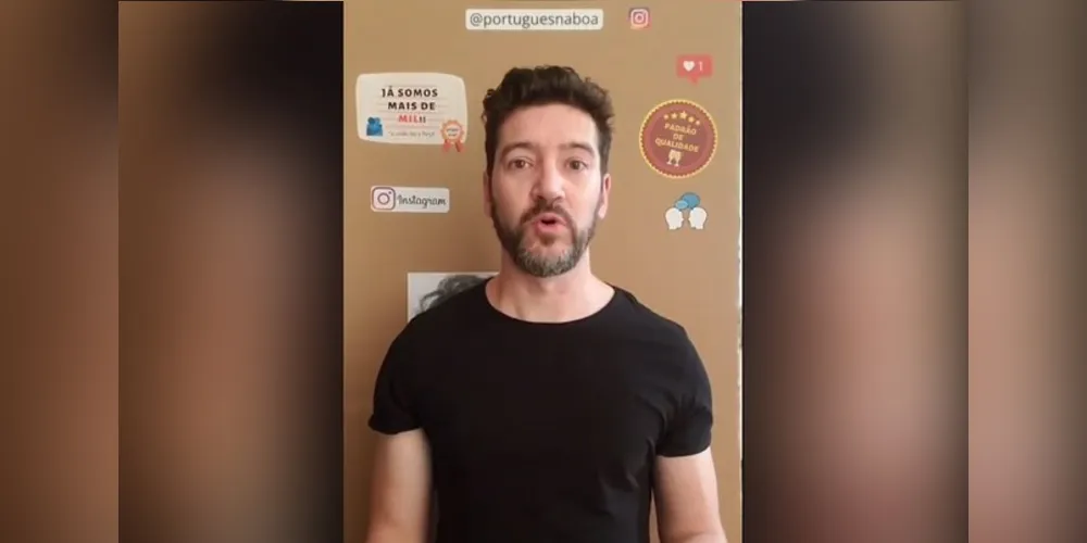 Imagem ilustrativa da imagem Professor de PG ensina português através do Instagram