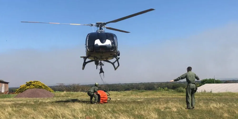 Aeronave já fez 52 lançamentos de água no Parque Nacional de Ilha Grande, na divisa entre Paraná e Mato Grosso do Sul 