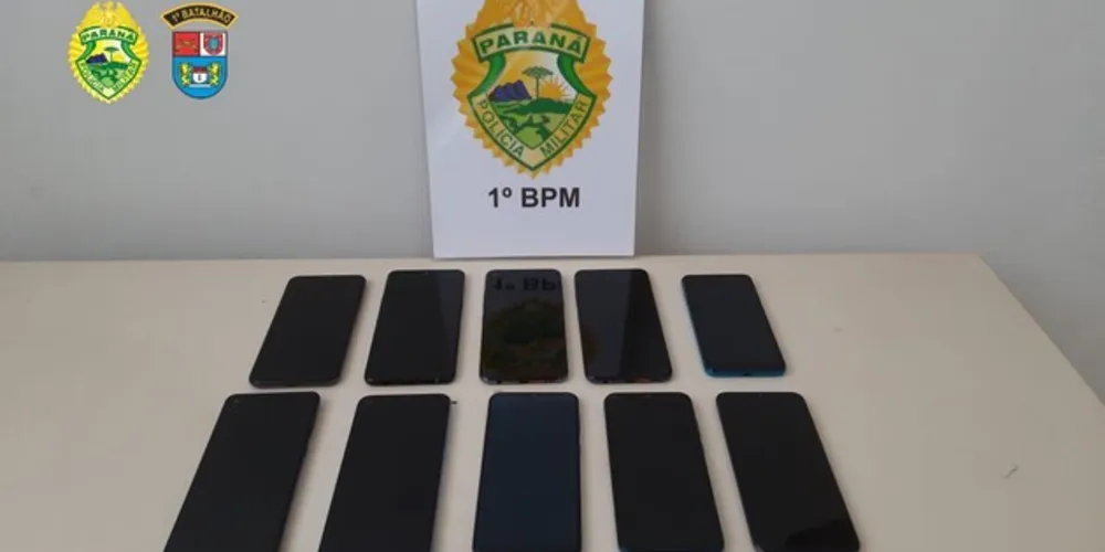 Autor do furto já estava vendendo os celulares quando foi encontrado pela Polícia Militar