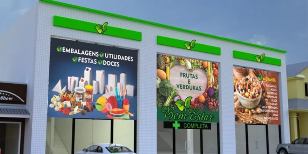 Bem Estar + Completa será a maior unidade da rede de produtos naturais e contará com diversos ambientes