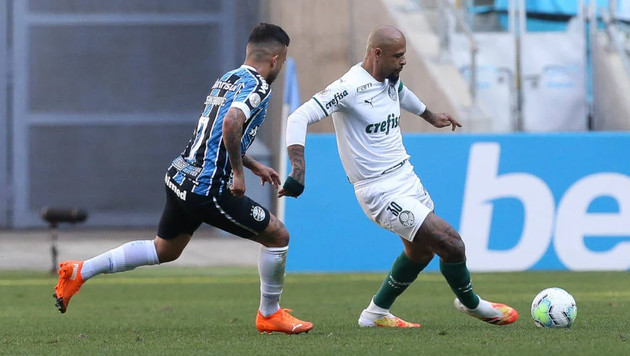 Raphael Veiga para o Verdão e Ferreira para os gaúchos fizeram os gols da partida