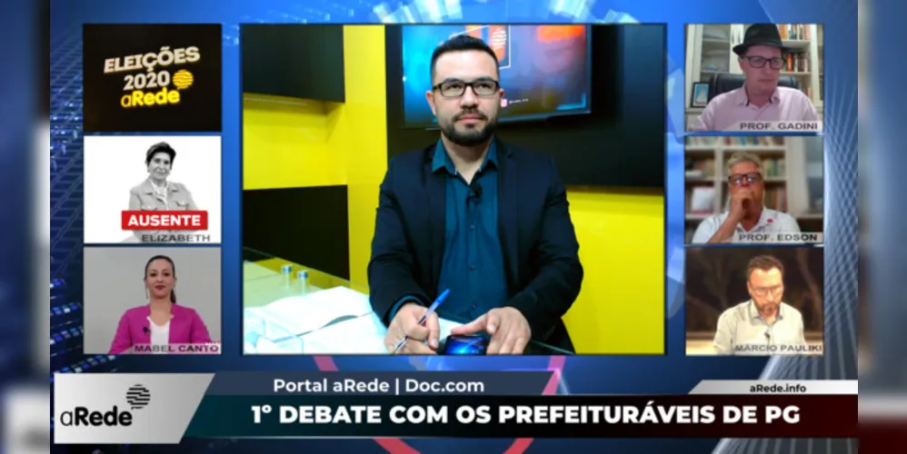 Imagem ilustrativa da imagem Acompanhe o 1º debate com os candidatos à Prefeitura de PG