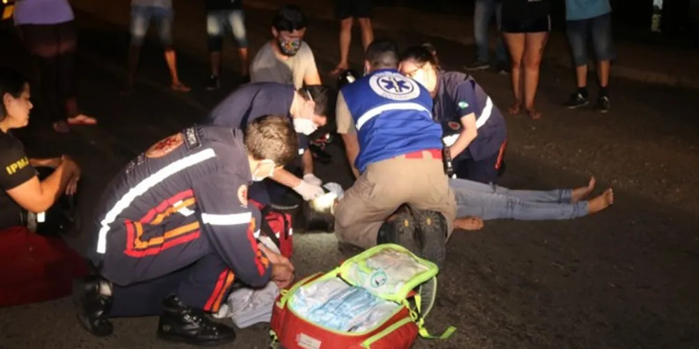 Grave acidente mobilizou equipes de socorro da cidade