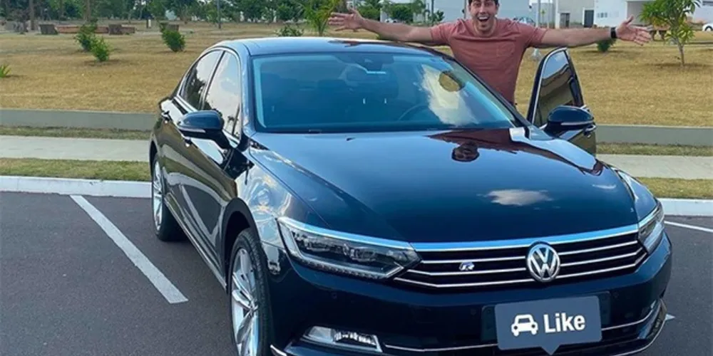 O carro a ser sorteado é um VW Passat Highline 2.0 2018, avaliado em R$ 130 mil.