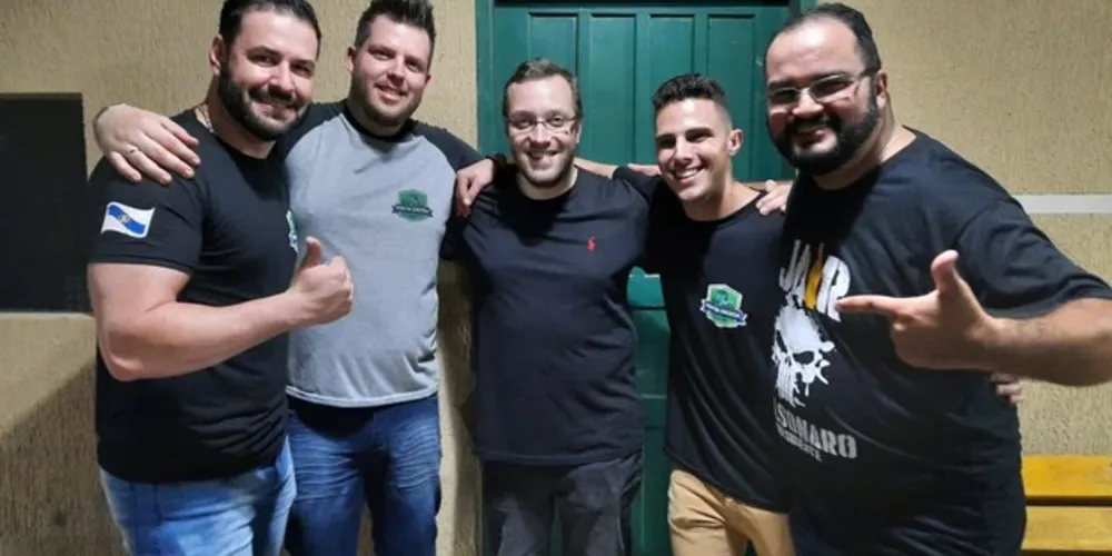 Rodrigo Tramontim, Cleverson Oberg(Kevinho), Deputado Felipe Barros, Higor Costa e Klaiton Valente de Jesus 