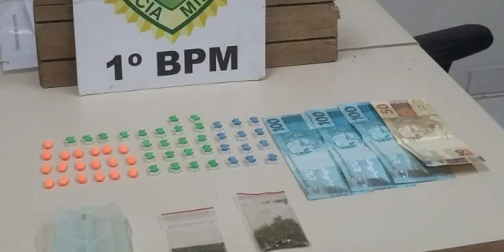 Foto da apreensão realizada na Rua Saldanha Marinho