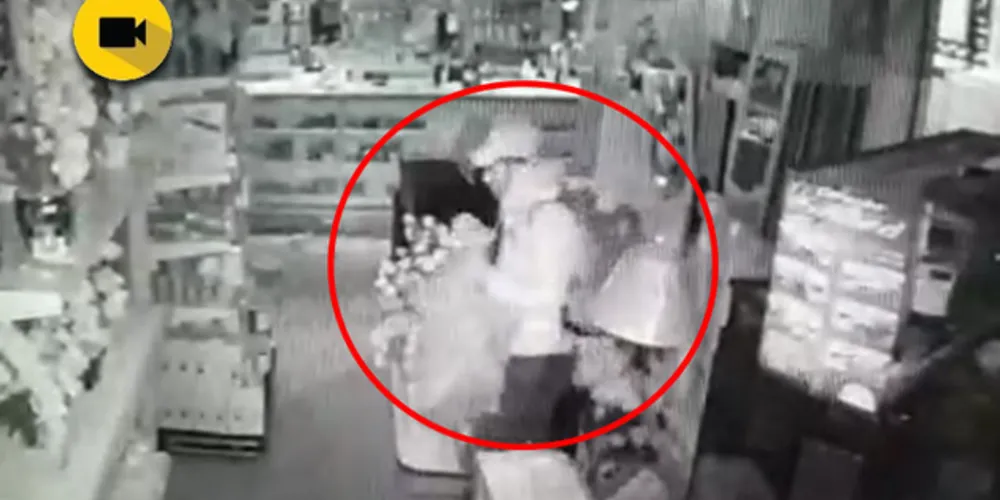 Imagem ilustrativa da imagem Câmeras flagram furto em loja e perseguição de vigilante em PG