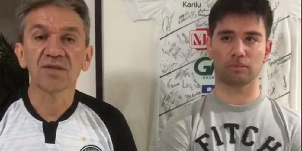 Joélcio e Guilherme Miranda gravaram vídeo acusando torcedores de agressão em bar da cidade