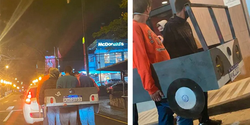 Imagem ilustrativa da imagem Ponta-grossenses 'inovam' na forma de usar o drive-thru