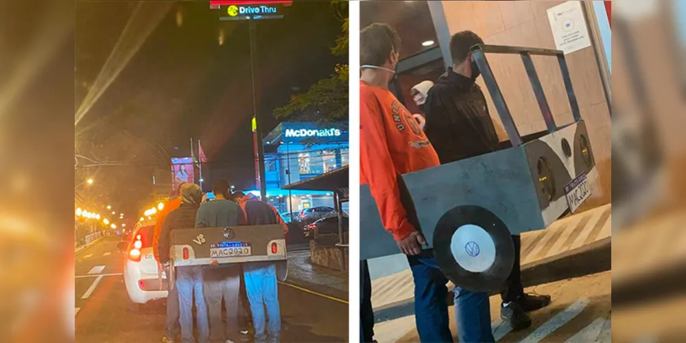 Imagem ilustrativa da imagem Ponta-grossenses 'inovam' na forma de usar o drive-thru