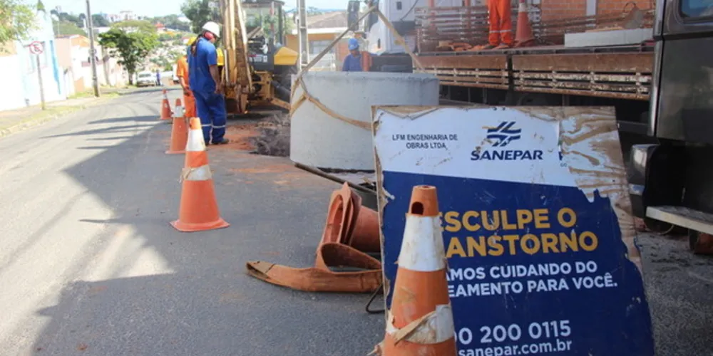 Obras afetam abastecimento de água no centro de PG e mais 12 vilas