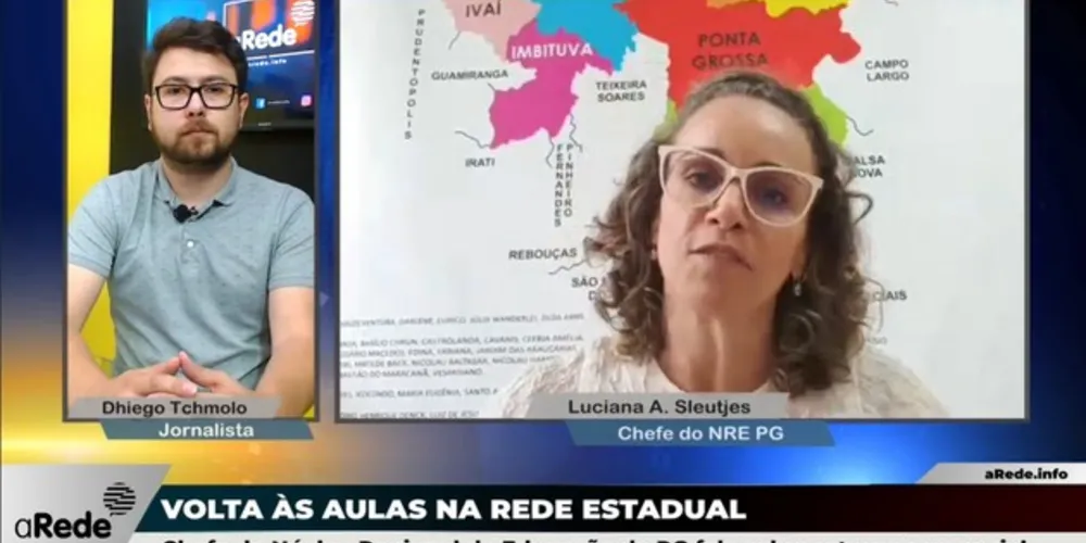 Professora Luciana participou de uma live junto ao Portal aRede para esclarecer os temas sobre a educação