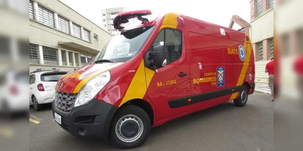 Acidente mobilizou equipes do Siate em Ponta Grossa