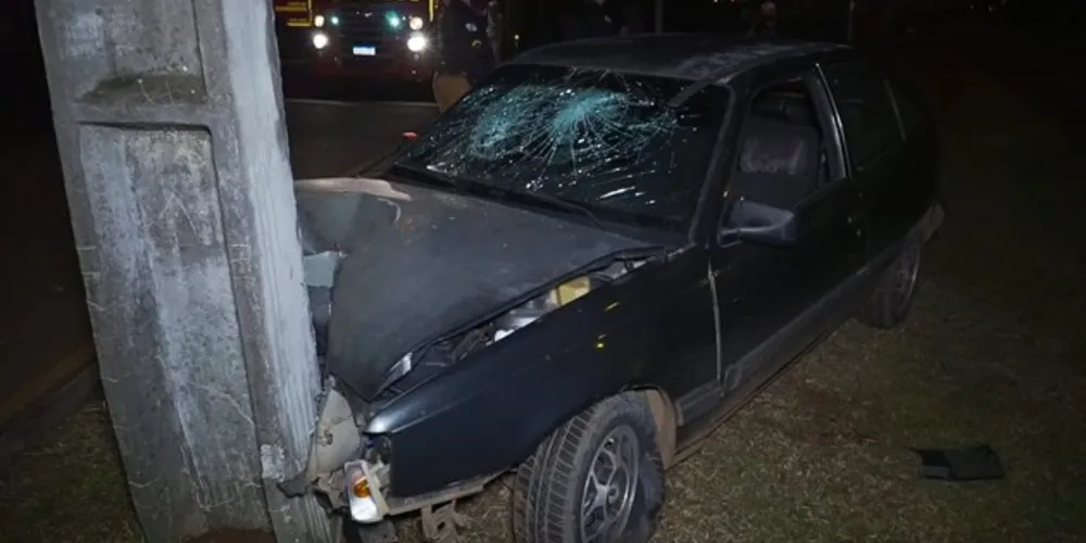 Acidente aconteceu na Avenida Bispo Dom Geraldo Pellanda, na chegada ao centro da cidade