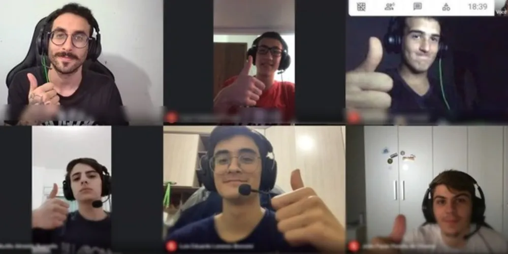 Uma equipe formada por sete atletas do Colégio, com idade entre 15 e 17 anos, está sendo treinada de forma online pelo professor e técnico, Marcos Trancoso. 