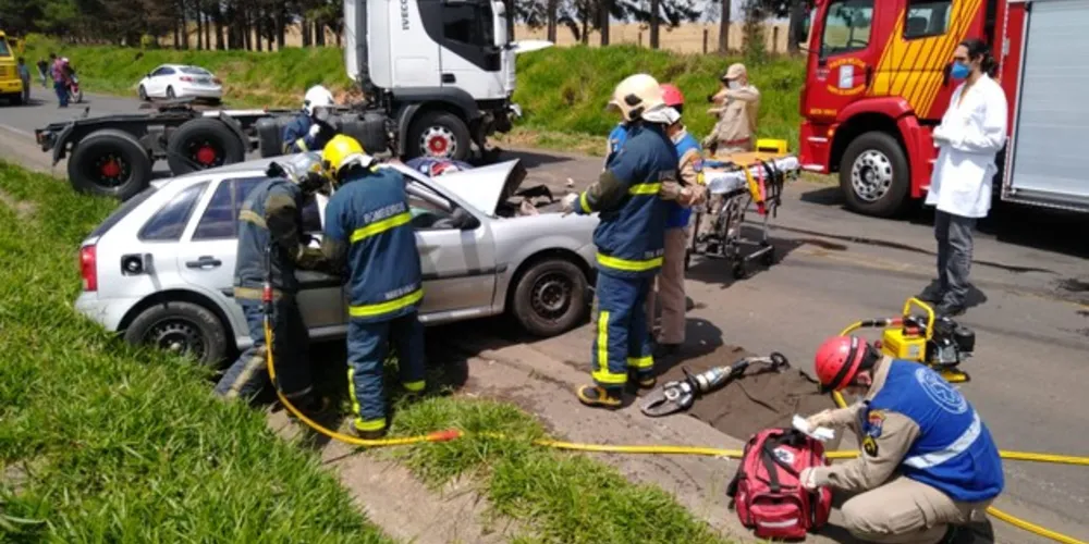 Imagem ilustrativa da imagem Urgente: acidente deixa morto em rodovia de PG