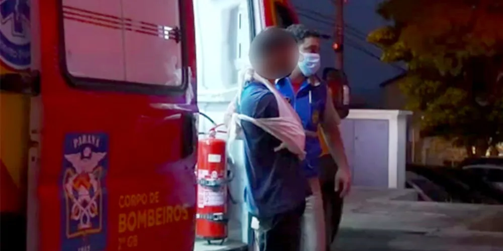 Rapaz foi levado ao PSM para fazer exames para detectar gravidade da fratura