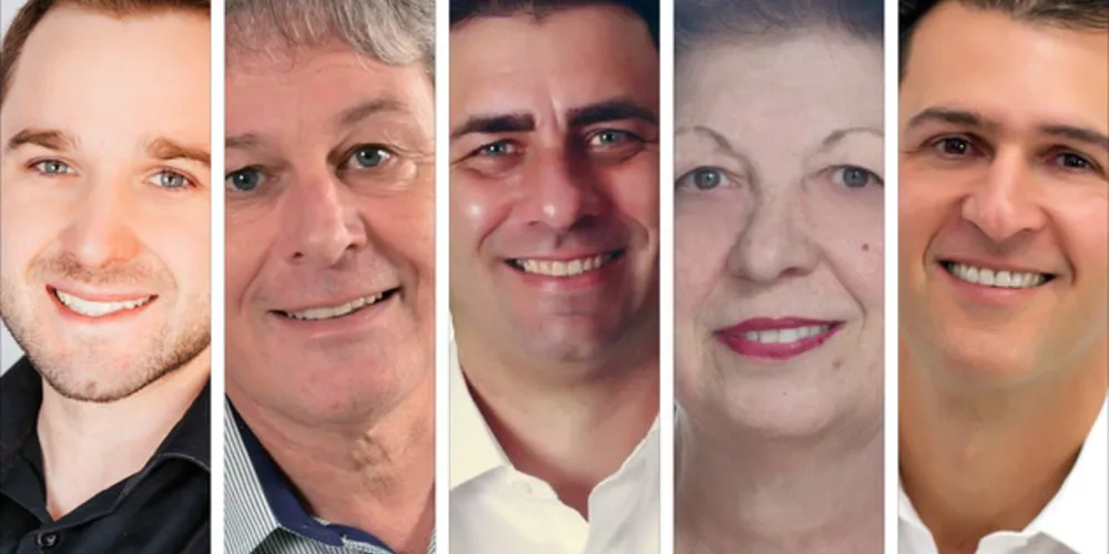 Disputa ficará entre Marcos Ribas (PSDB), Denis Sanson (PSD), Sérgio Belich (DEM), Zenilda Batista Bruginski (PT) e João Alberto Gaiola (PDT) 