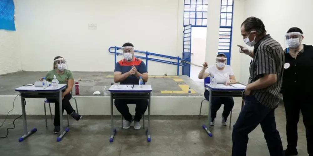 Protocolo estabelece como obrigatório o uso de máscara. Sem ela, o eleitor não poderá votar.