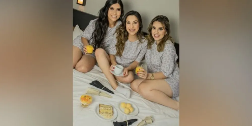 As primas: Bruna Cordeiro, Fernanda Cordeiro e Ana Leticia Antunes