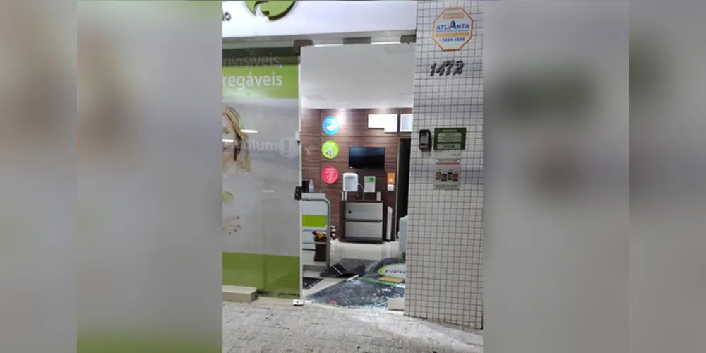 Crime aconteceu em estabelecimento comercial na rua Paula Xavier, no centro de Ponta Grossa
