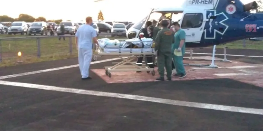 Vítima foi levada ao HU-UEPG com ferimentos moderados, sem risco à vida