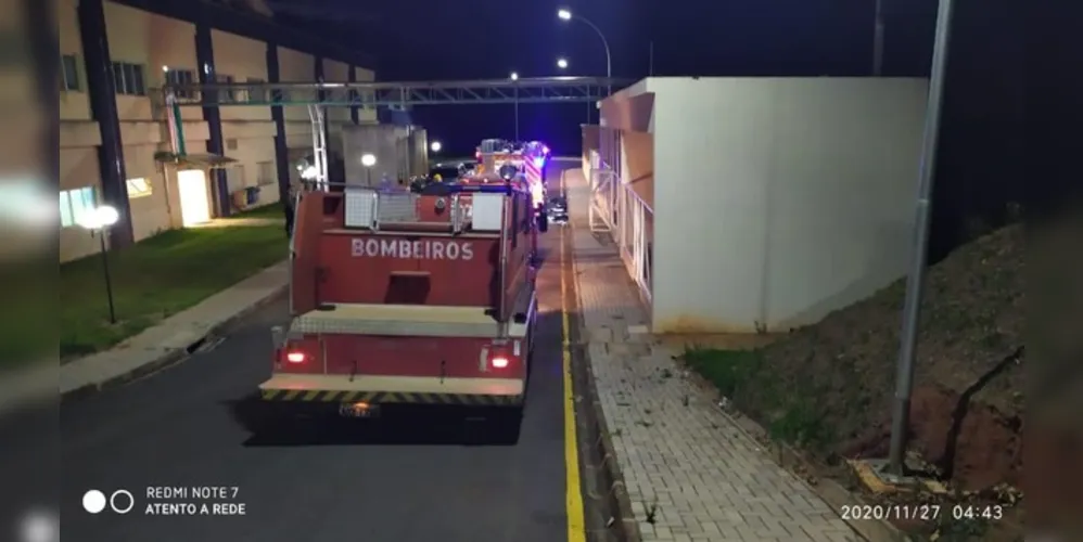 O incidente fez o teto da enfermaria ceder. O caso ocorreu nesta sexta-feira (27), por volta das 04h da manhã