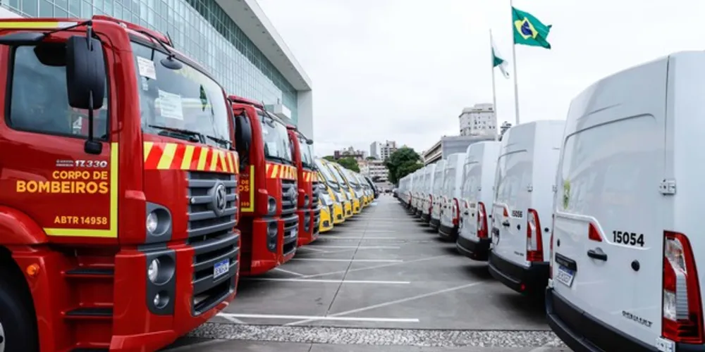 Ao todo, apenas neste ano, 816 novas viaturas foram incorporadas à frota, já incluindo a entrega desta terça-feira, totalizando R$ 126,1 milhões de investimentos.