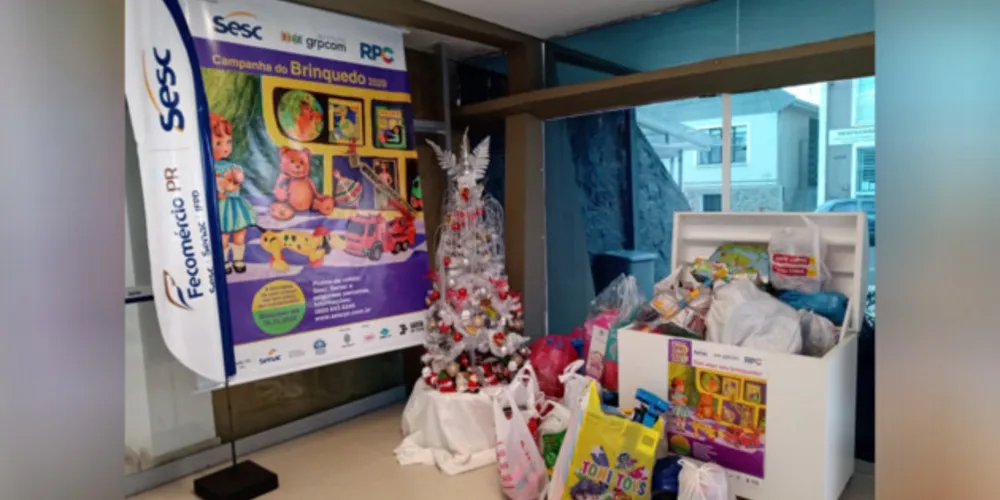 Sesc PG promove arrecadação de brinquedos para o Natal.