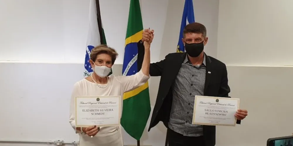 Imagem ilustrativa da imagem Justiça Eleitoral diploma Profª Elizabeth e Capitão Saulo