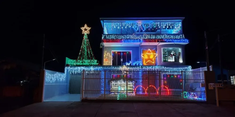 A mensagem da Estrela de Natal será exibida todos os dias até as 23h do dia 25. 
