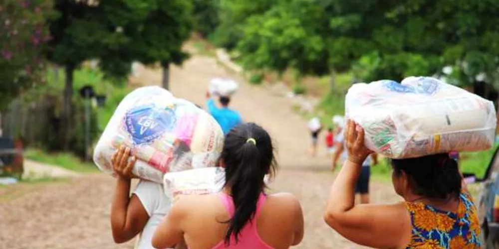 Ao todo, são mais de 2,7 toneladas em doações.