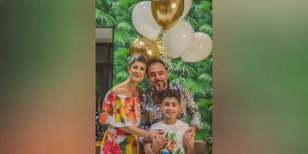 Hemerson Lacerda Dmengeon, Angelica Ionah Simionato com seu filho Benjamin Simionato Dmengeon