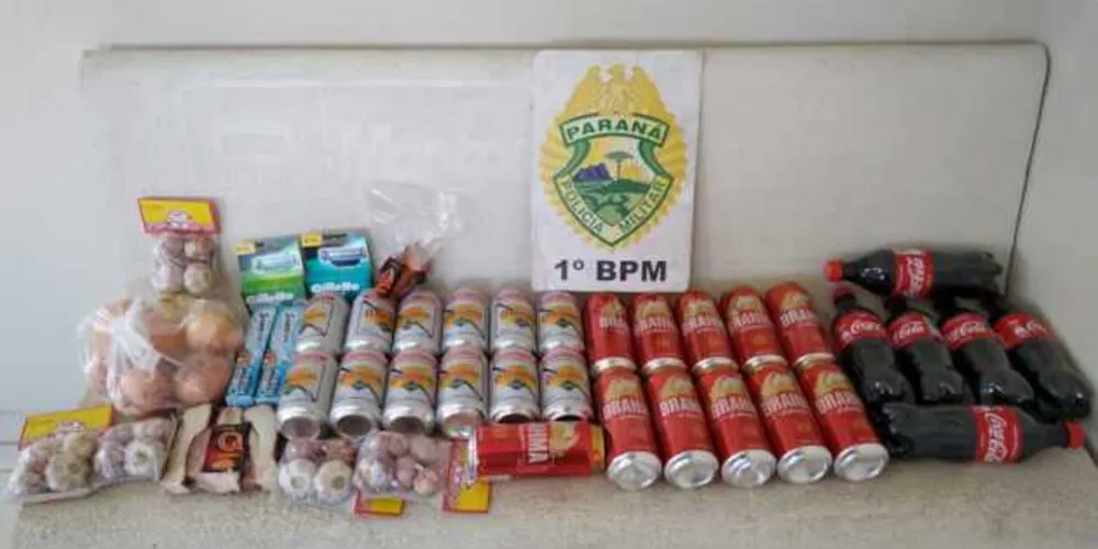 Produtos estavam no carro do suspeito e foram encontrados pela equipe de segurança